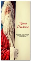 Christmas Side Scroll Santa Writing Holiday Card 4